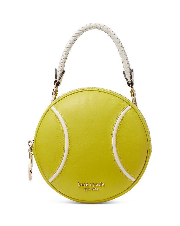 Double Tennis Ball Small Leather Crossbody