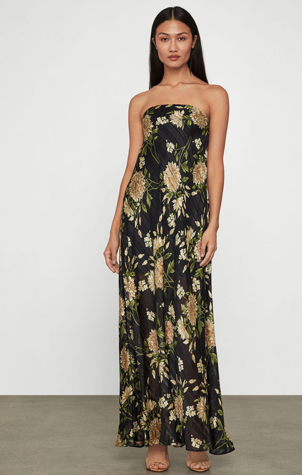 BCBGMAXAZRIA Garden Floral Maxi Dress