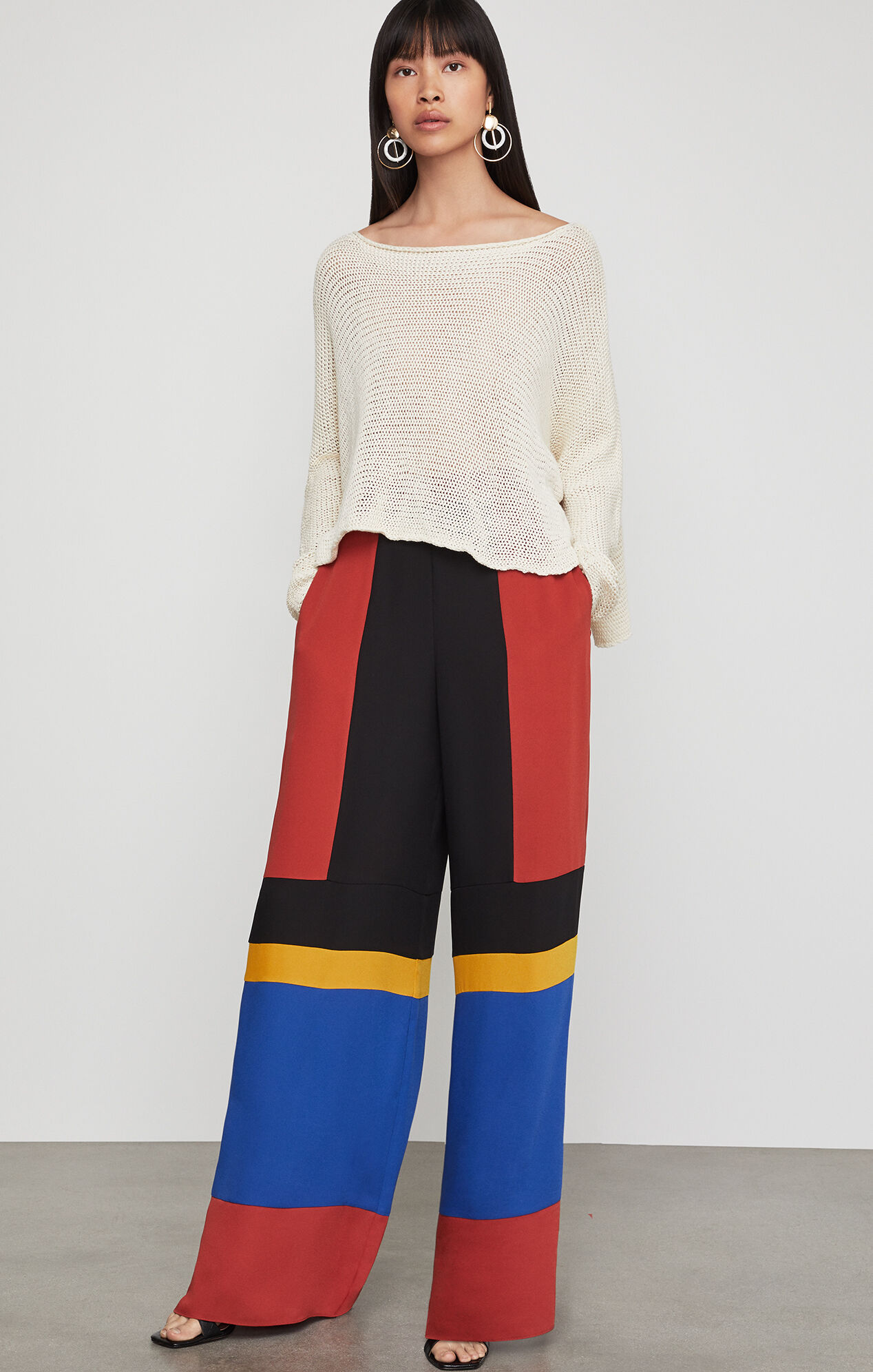 BCBGMAXAZRIA: Colorblocked Palazzo Pant