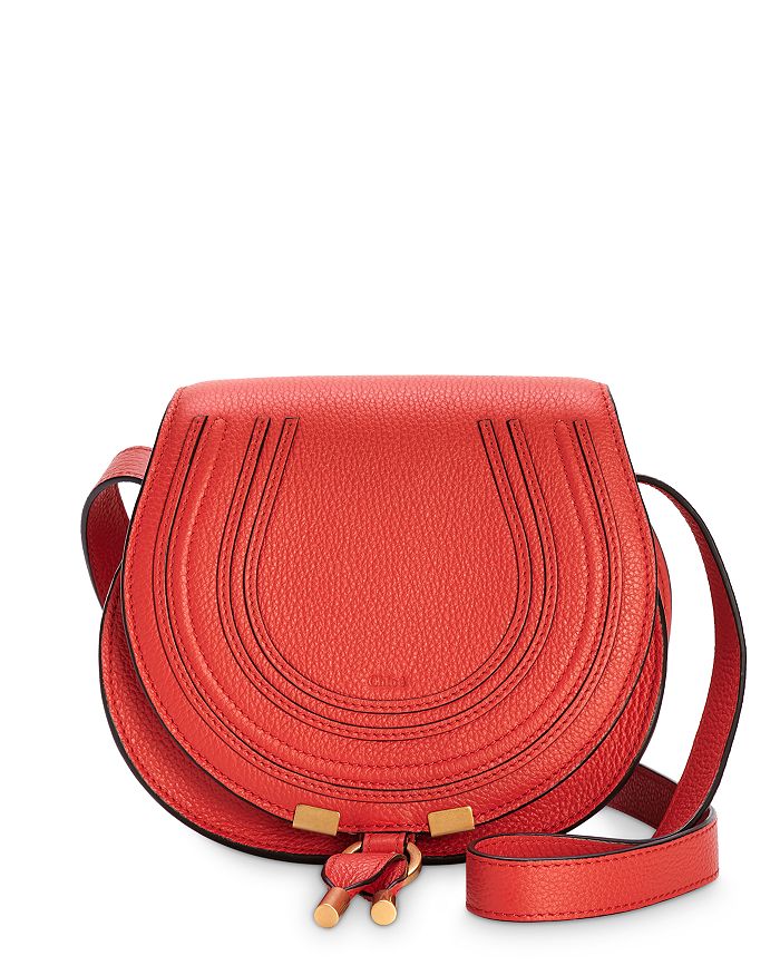 Marcie Small Leather Saddle Bag