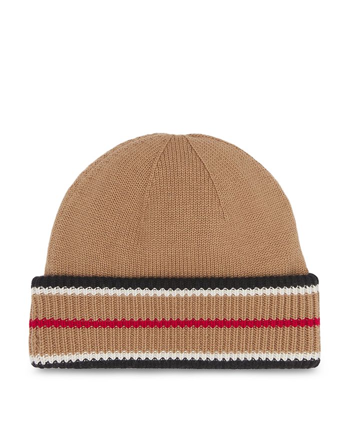 Icon Stripe Reversible Cashmere Cotton Beanie