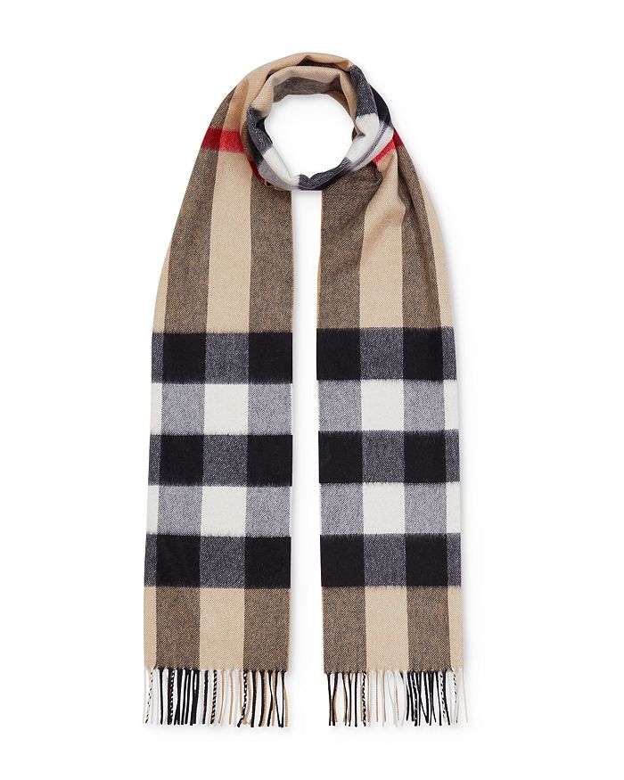 Half Mega Check Scarf