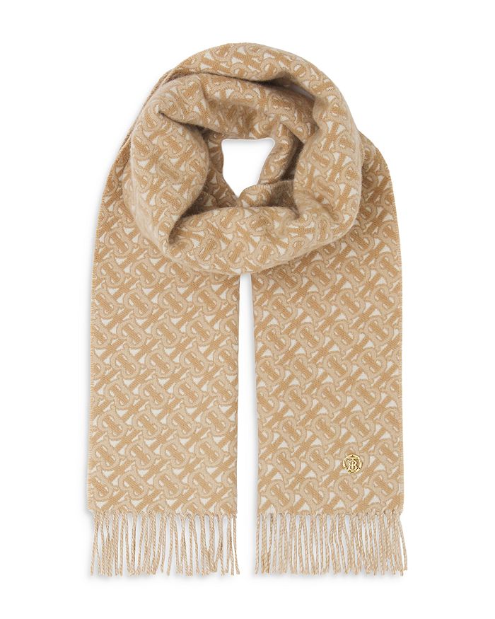 Monogram Jacquard Cashmere Scarf