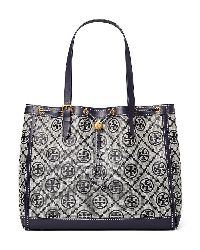 T Monogram Jacquard Tote Bag