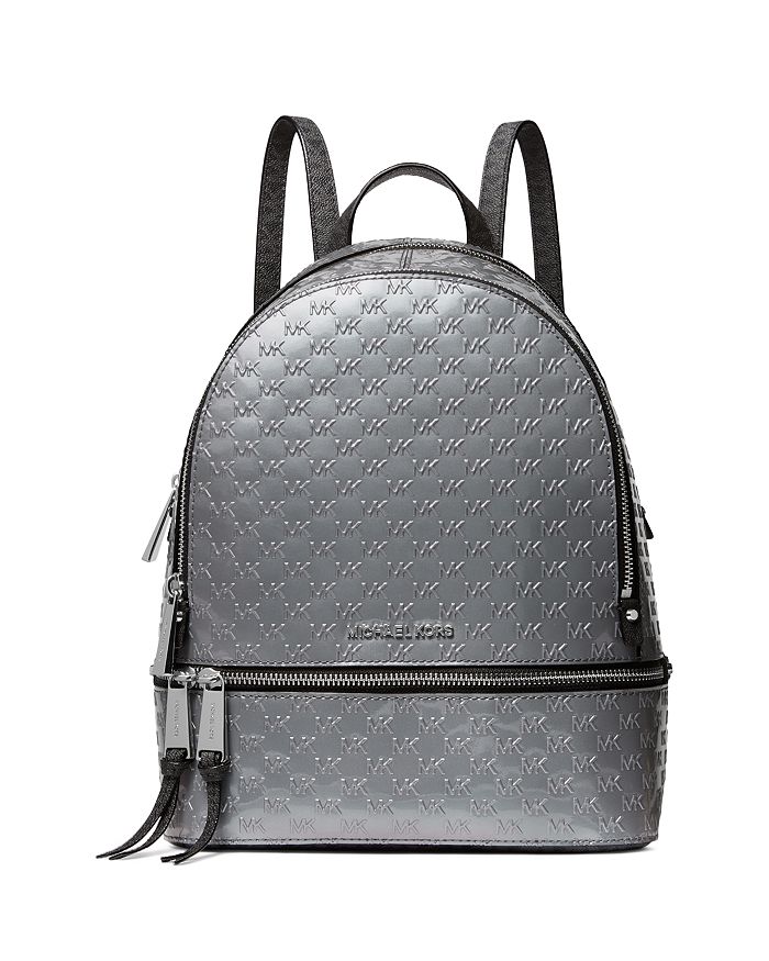 Rhea Medium Logo Leather Backpack