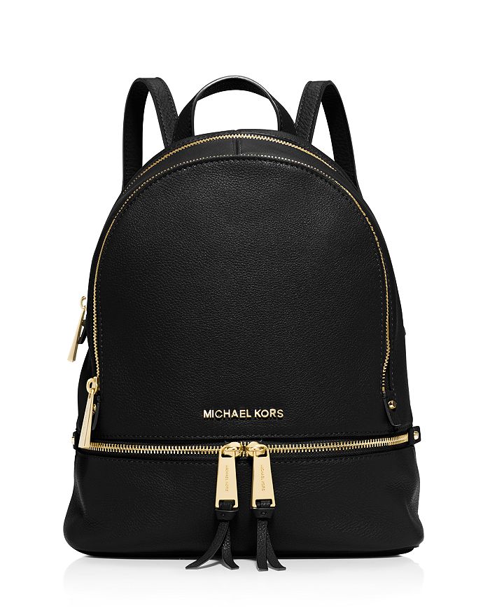 Rhea Zip Small Leather Backpack