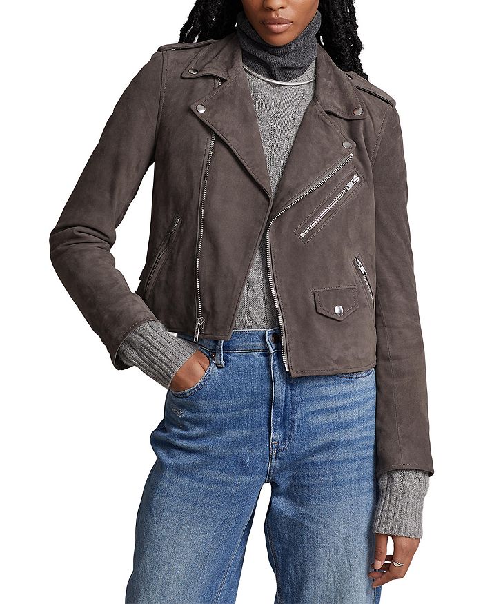 Suede Moto Jacket