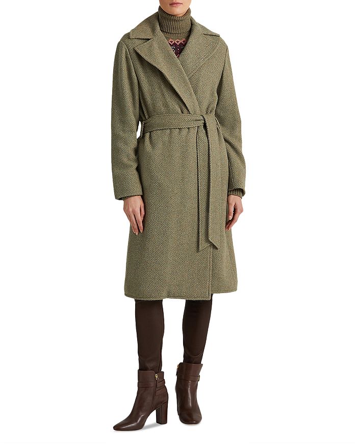 Tweed Wrap Coat