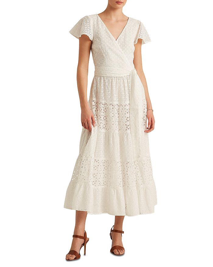 Eyelet Midi Dress