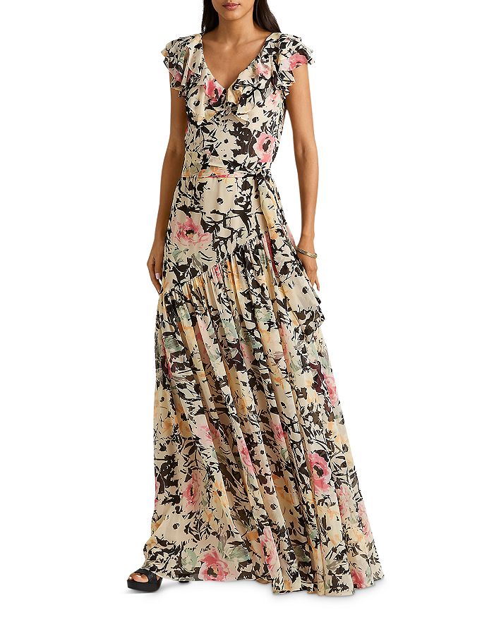 Floral Chiffon Gown