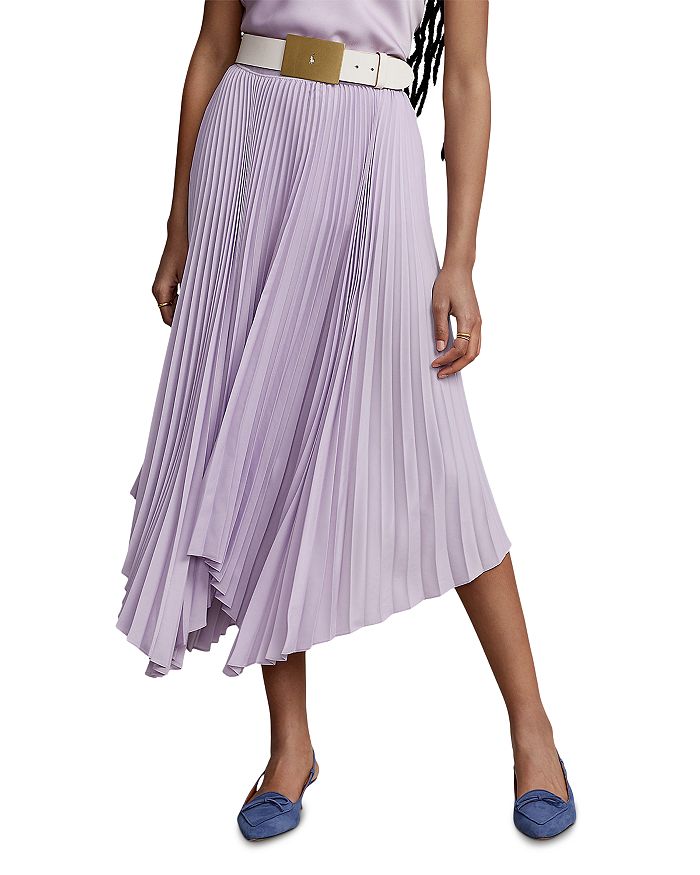 Pleated Midi Skirt