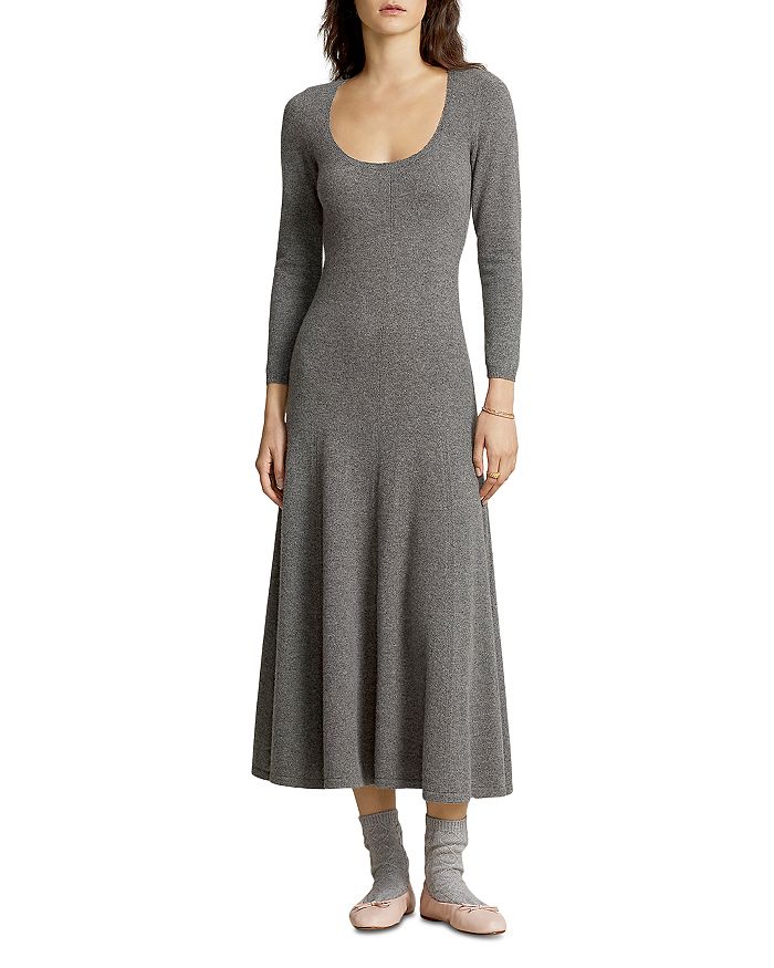 Cashmere Fit & Flare Sweater Dress