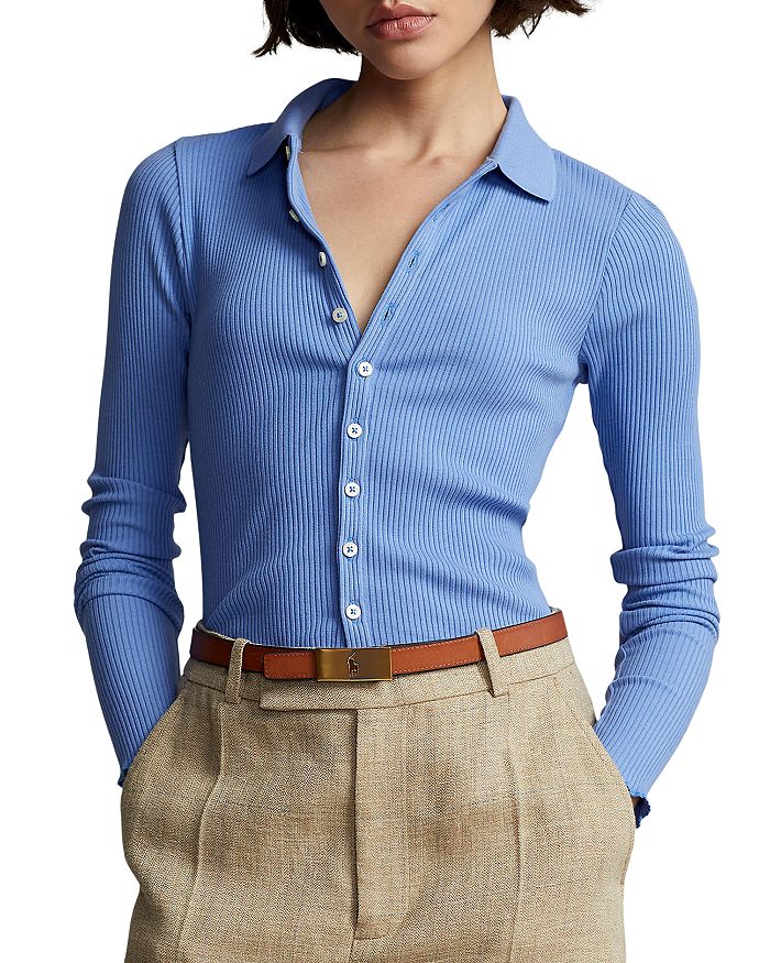 Rib Knit Slim Fit Shirt