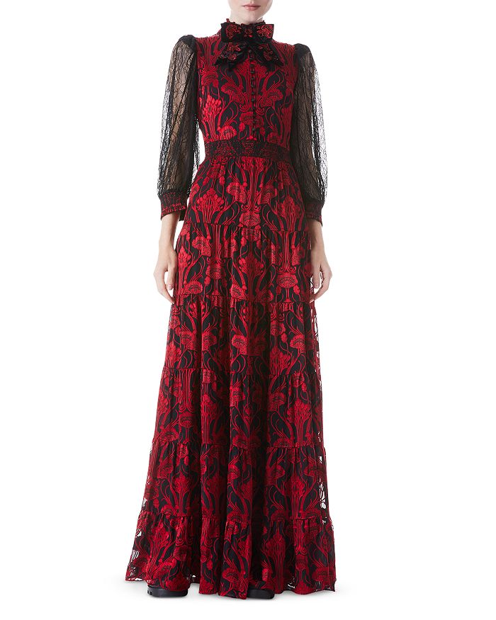 Coletta Lace Sleeve Maxi Dress