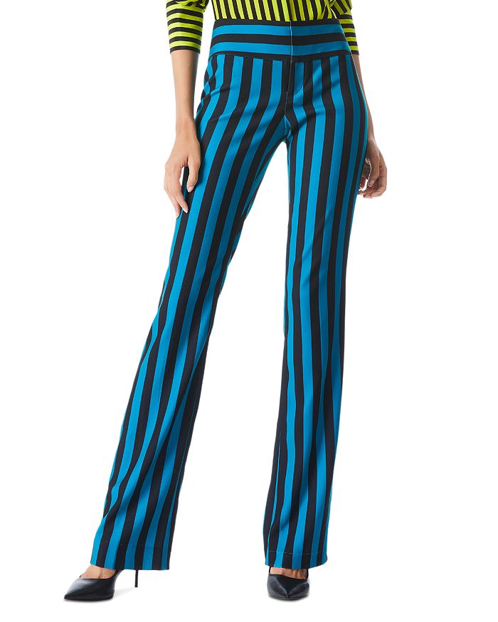 Striped Bootcut Pants