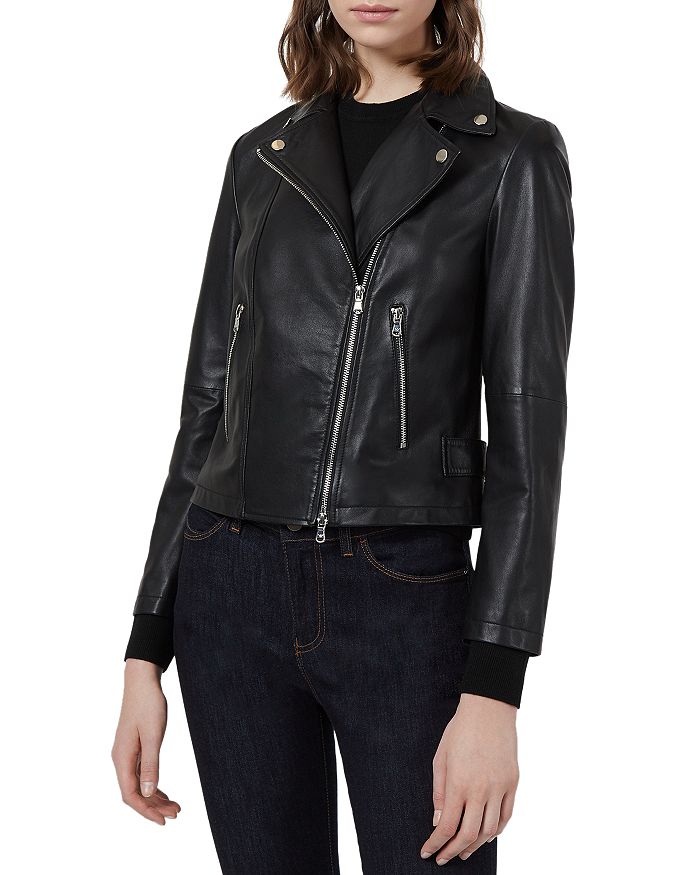 Caban Leather Moto Jacket