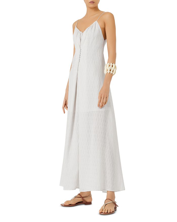 Button Front Maxi Dress