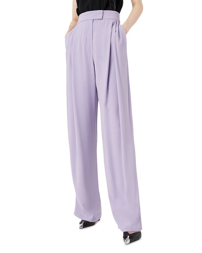 Pleated Wide Leg Pants