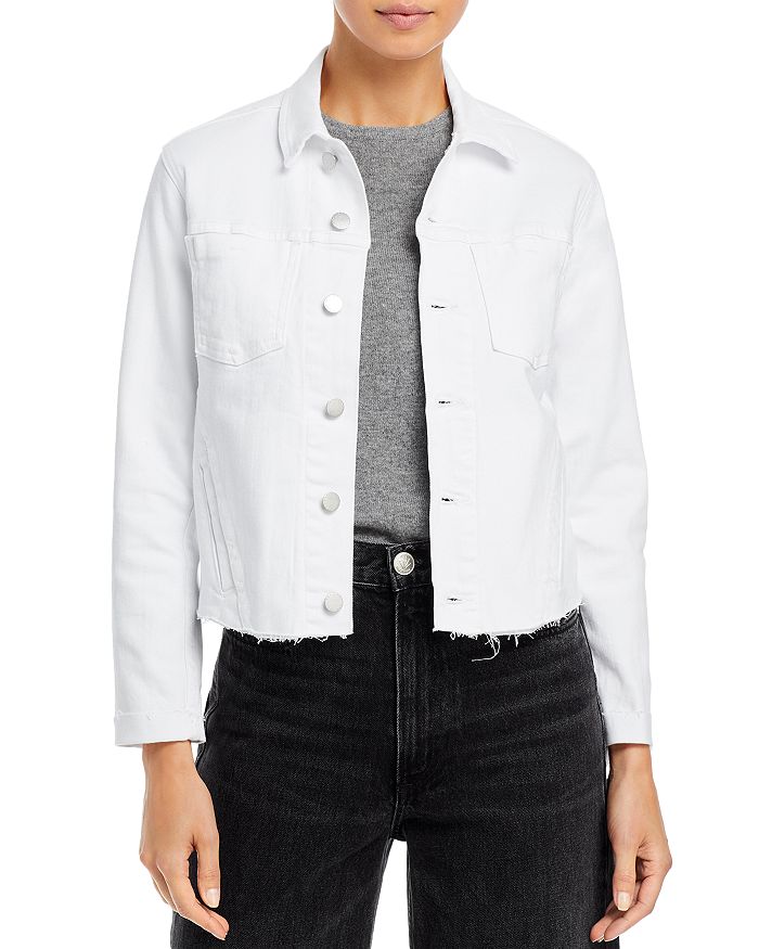 Janelle Raw-Edge Denim Jacket