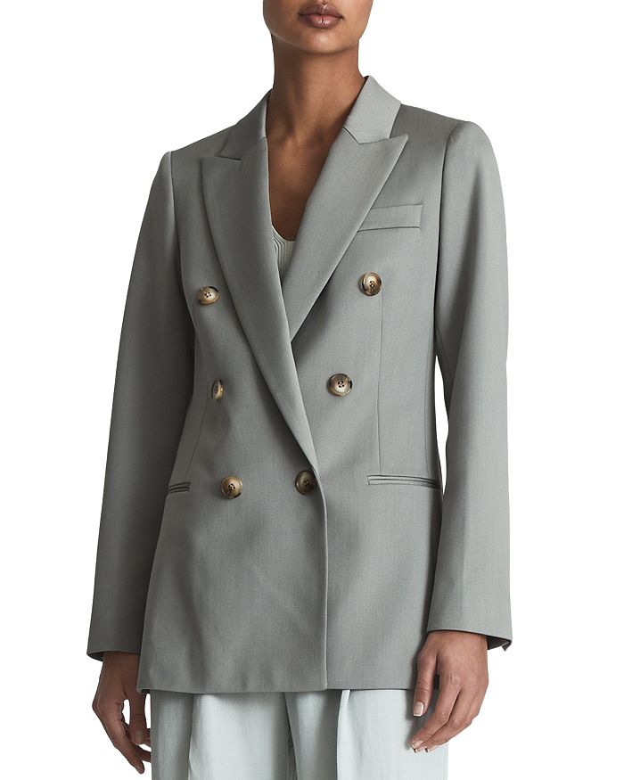 Skye Double Breasted Twill Blazer