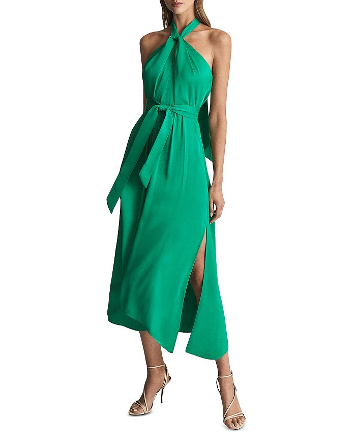 Evvie Midi Halter Dress