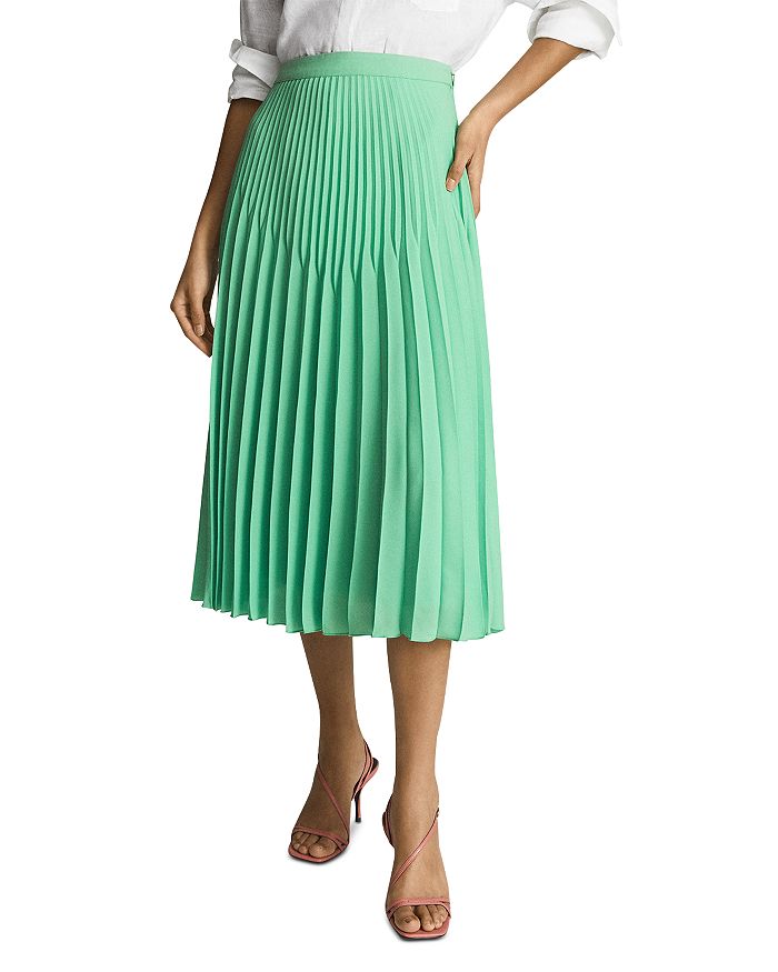 Izzie Pleated Midi Skirt