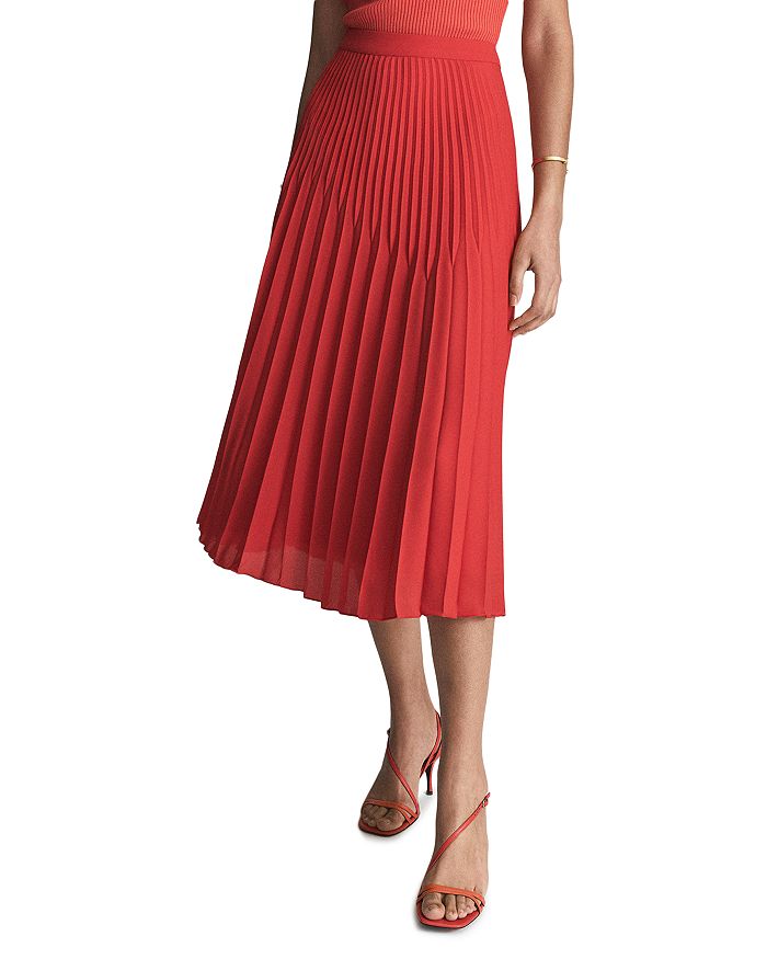 Izzie Pleated Midi Skirt