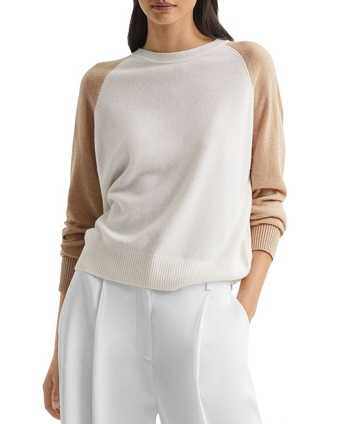 Audrey Color Blocked Crewneck Sweater