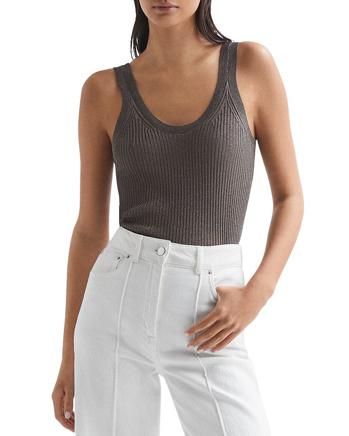 Imogen Metallic Sleeveless Knit Top