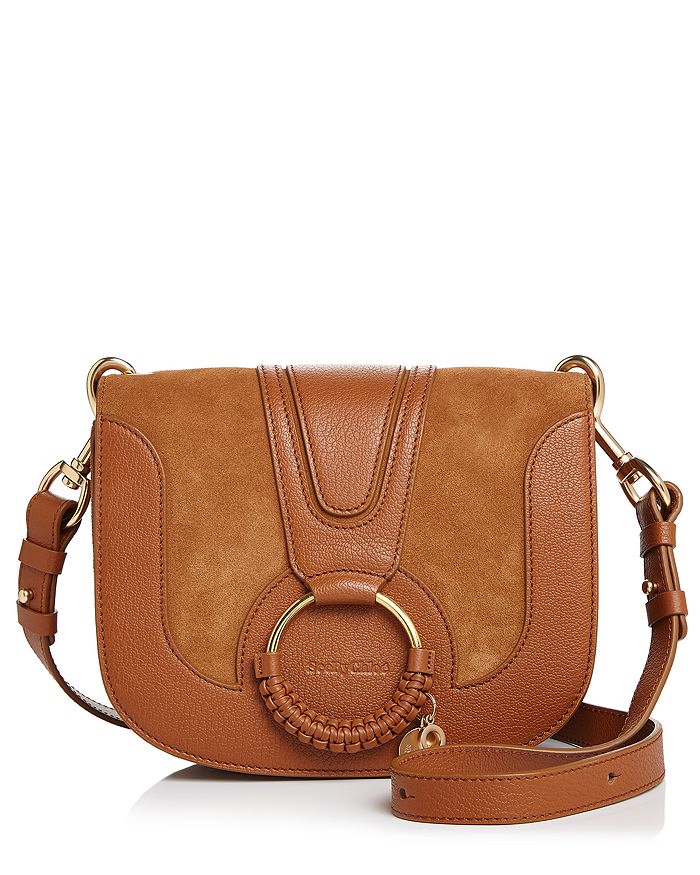 Hana Small Leather & Suede Crossbody