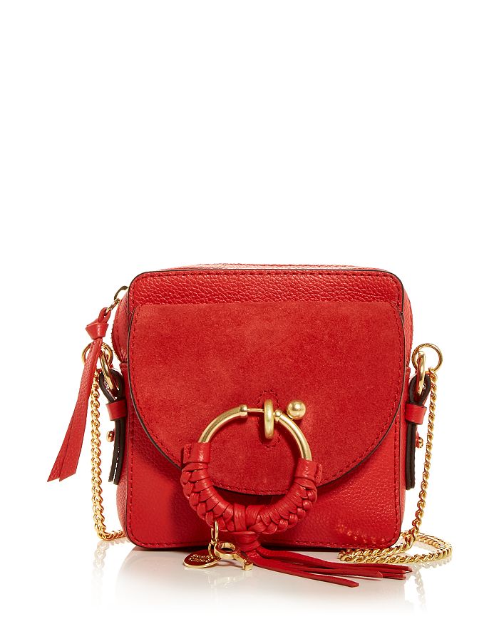 Joan Small Leather & Suede Crossbody