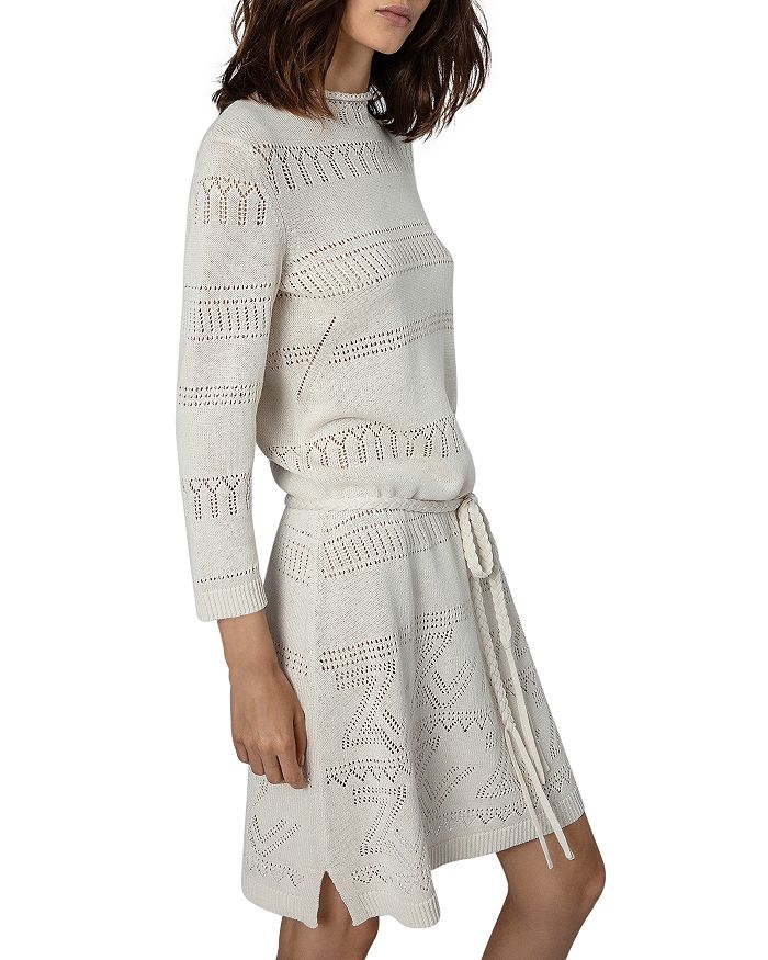 Cecily ZV Monogrammed Knit Dress