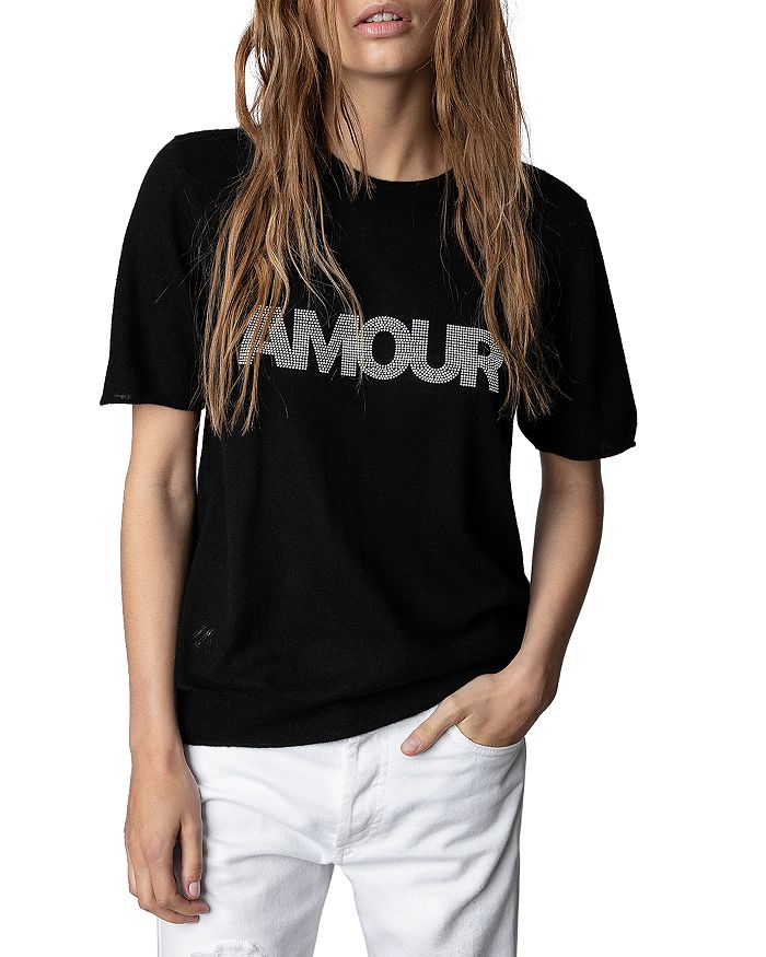 Amour Short Sleeve Sweater Top