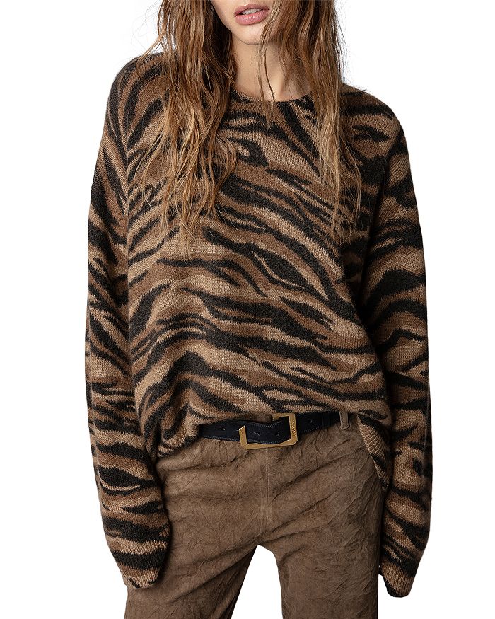 Markus Tiger Print Sweater