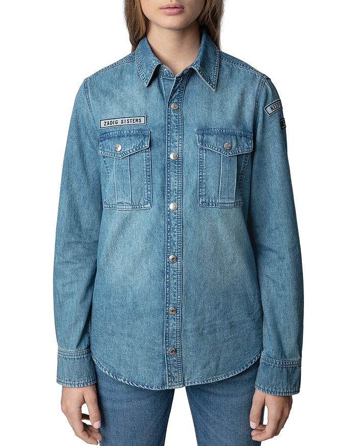 Denim Patch Shirt